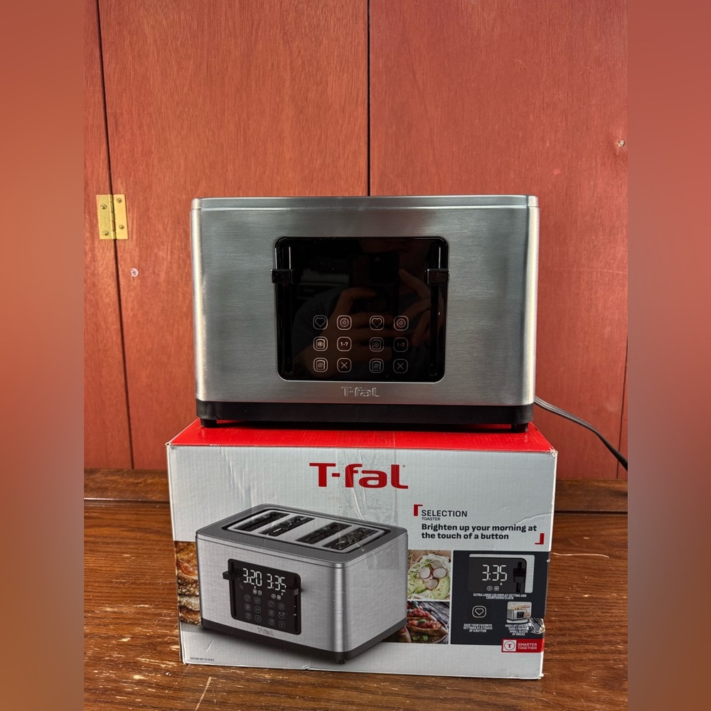 T-fal 4 Slice Digital Toaster Stainless Steel